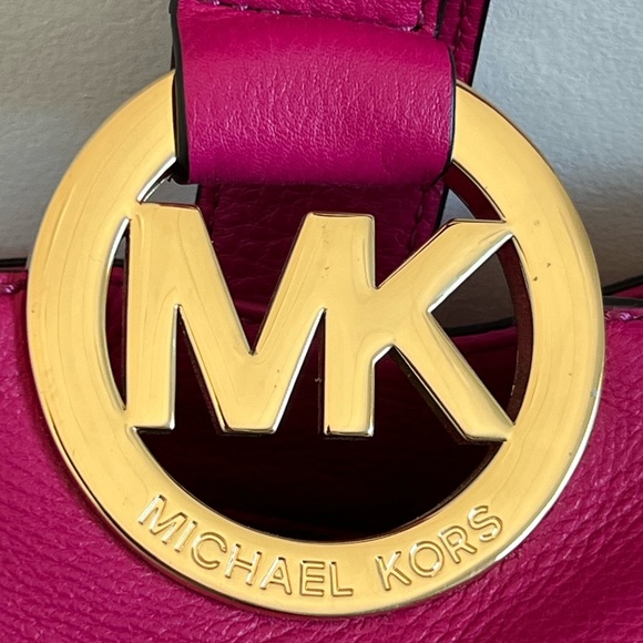 Michael Kors Fuchsia Fulton tote large leather handbag - Picture 5 of 13